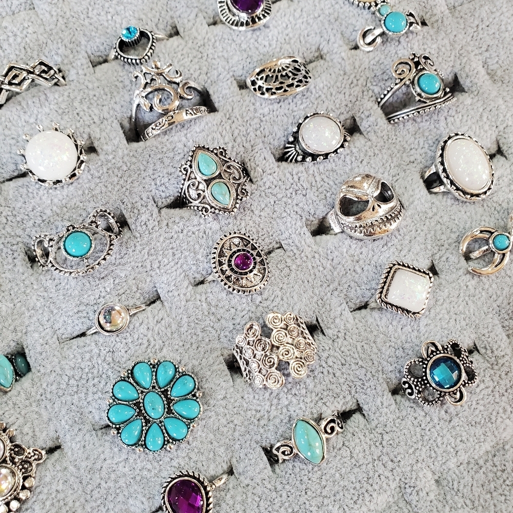 30 Pcs Boho Rings - Picture 2 of 5